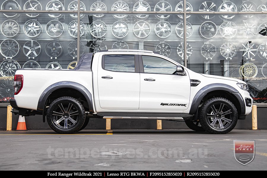 20x9.5 Lenso RTG BKWA on FORD RANGER WILDTRAK