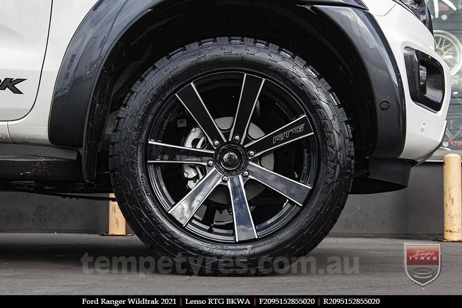 20x9.5 Lenso RTG BKWA on FORD RANGER WILDTRAK