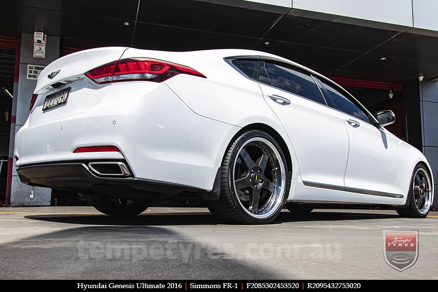 20x8.5 20x9.5 Simmons FR-1 Hyper Dark on HYUNDAI GENESIS