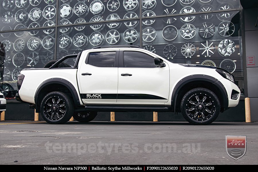 20x9.0 Ballistic Scythe Millworks on NISSAN NAVARA NP300