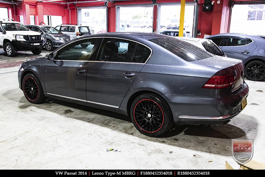 18x8.0 Lenso Type-M MBRG on VW PASSAT