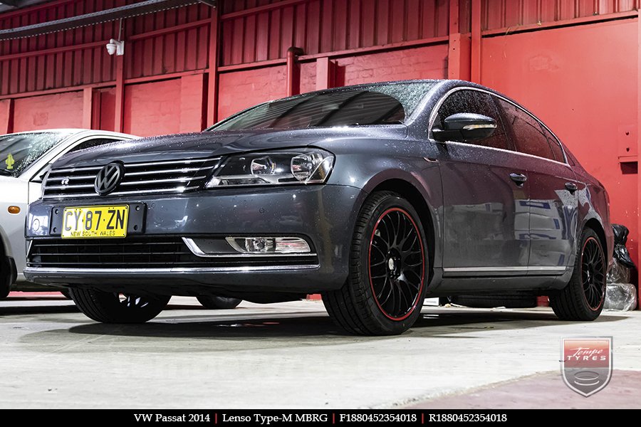 18x8.0 Lenso Type-M MBRG on VW PASSAT