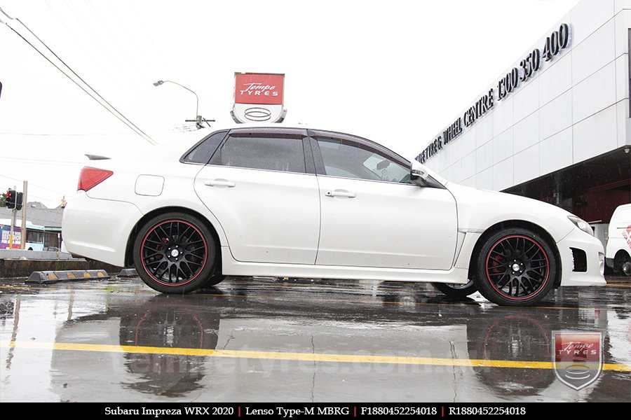 18x8.0 Lenso Type-M MBRG on SUBARU IMPREZA