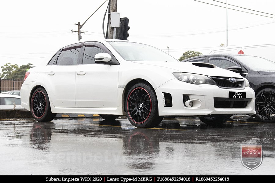 18x8.0 Lenso Type-M MBRG on SUBARU IMPREZA