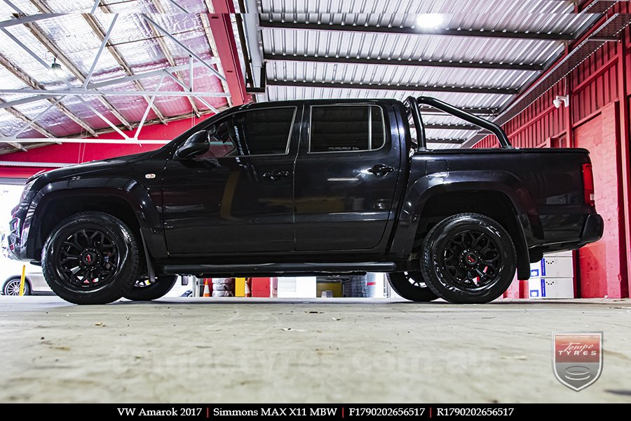 17x9.0 Simmons MAX X11 MBW on VW AMAROK