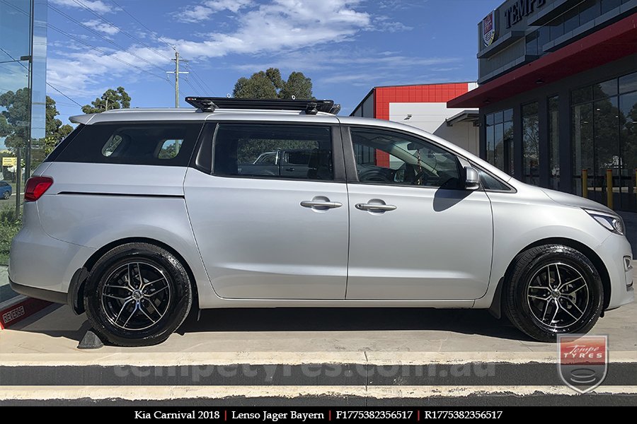 17x7.5 Lenso Jager Bayern BKF on KIA CARNIVAL