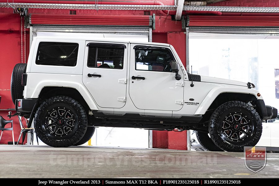 18x9.0 Simmons MAX T12 BKA on JEEP WRANGLER