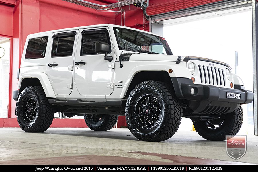 18x9.0 Simmons MAX T12 BKA on JEEP WRANGLER