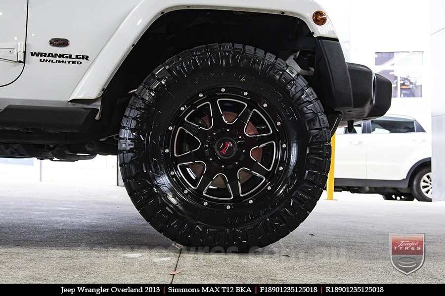 18x9.0 Simmons MAX T12 BKA on JEEP WRANGLER