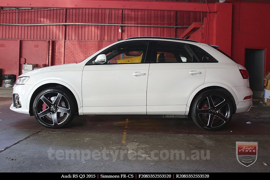 20x8.5 20x10 Simmons FR-CS Satin Black NCT  on AUDI RS Q3