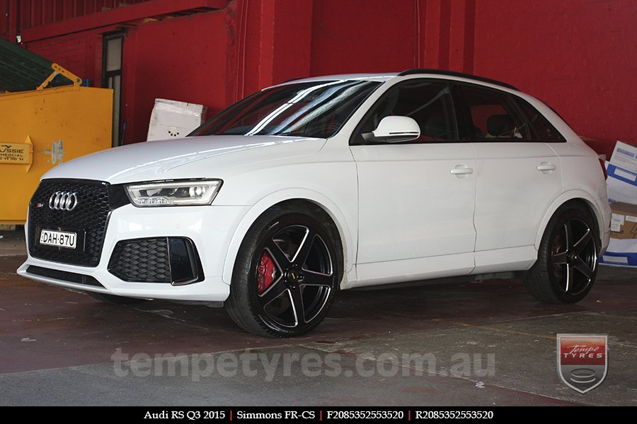 20x8.5 20x10 Simmons FR-CS Satin Black NCT  on AUDI RS Q3