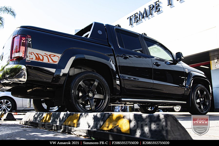 20x8.5 20x10 Simmons FR-C Satin Black NCT on VW AMAROK