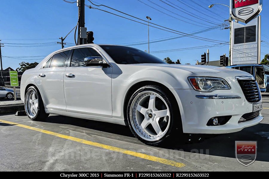 22x8.5 22x9.5 Simmons FR-1 White on CHRYSLER 300C