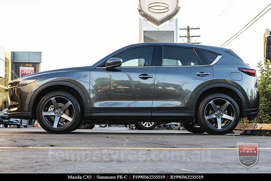 19x8.0 19x9.0 Simmons FR-C Black Tint NCT on MAZDA CX5