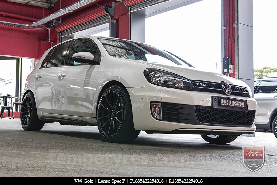 18x8.5 Lenso Spec F MB on VW GOLF