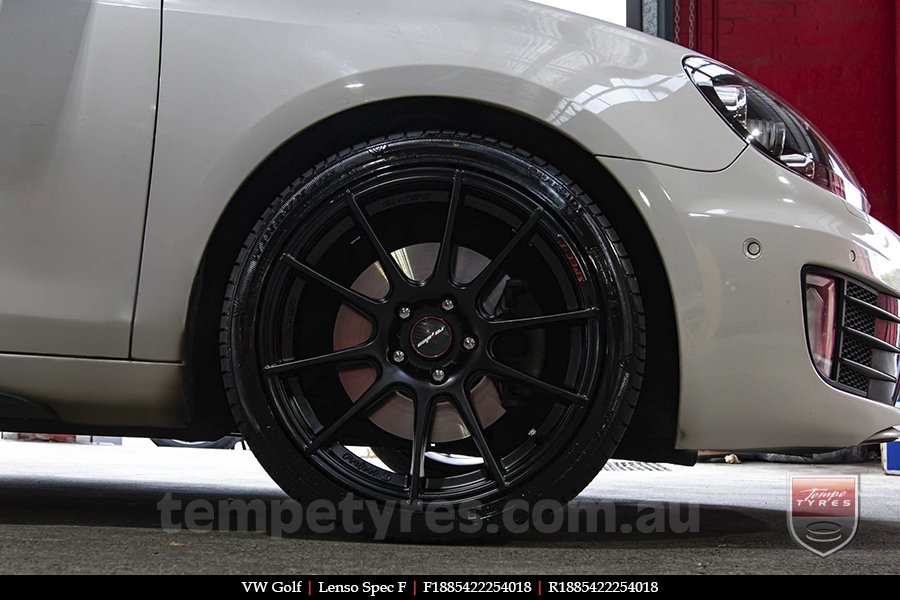 18x8.5 Lenso Spec F MB on VW GOLF