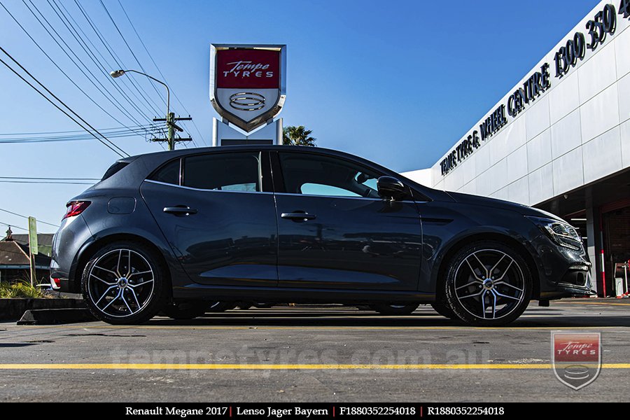 18x8.0 18x9.0 Lenso Jager Bayern BKF on RENAULT MEGANE