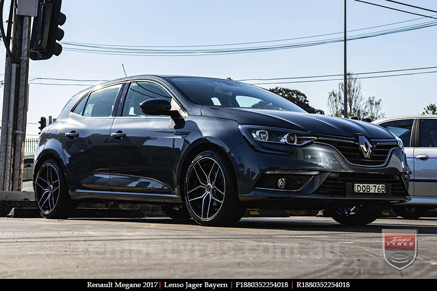 18x8.0 18x9.0 Lenso Jager Bayern BKF on RENAULT MEGANE