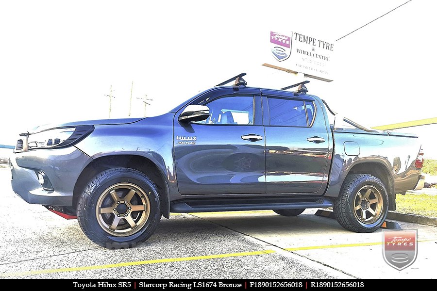 18x9.0 Starcorp Racing LS1674 Bronze on TOYOTA HILUX SR5