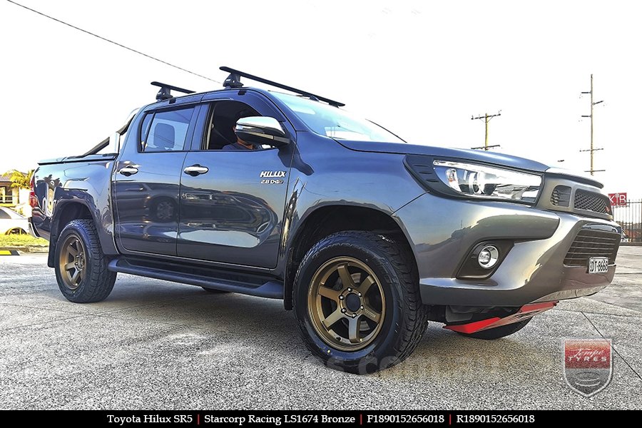 18x9.0 Starcorp Racing LS1674 Bronze on TOYOTA HILUX SR5