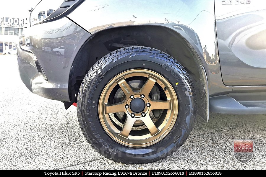 18x9.0 Starcorp Racing LS1674 Bronze on TOYOTA HILUX SR5