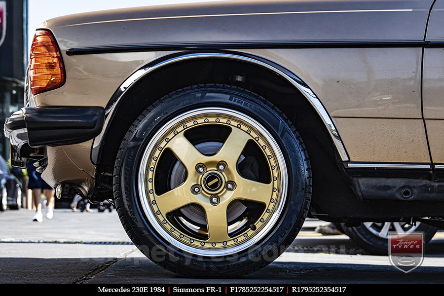 17x8.5 17x9.5 Simmons FR-1 Gold on MERCEDES E-Class