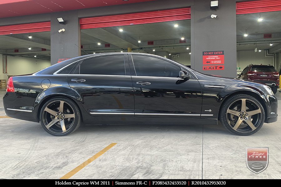 20x8.5 20x10 Simmons FR-C Copper Tint NCT on HOLDEN CAPRICE