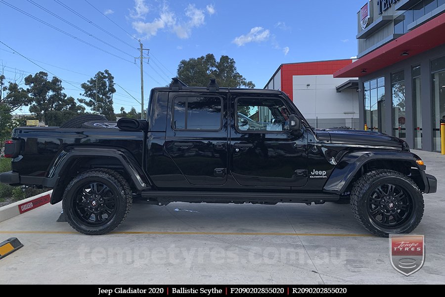 20x9.0 Ballistic Scythe on JEEP GLADIATOR