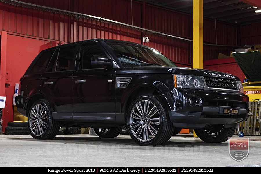 22x9.5 9034 SVR Dark Grey on RANGE ROVER SPORT