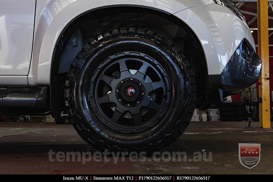 17x9.0 Simmons MAX T12 MK on ISUZU MU-X