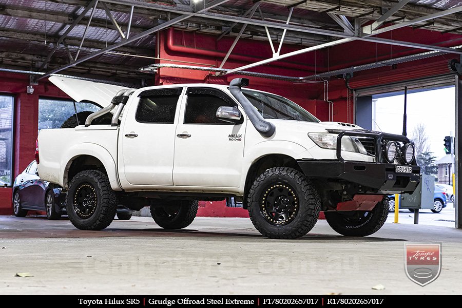 17x8.0 Grudge Offroad Steel Extreme on TOYOTA HILUX SR5