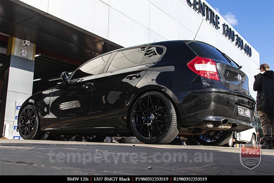 19x8.0 1357 BMGT Black on BMW 1 SERIES