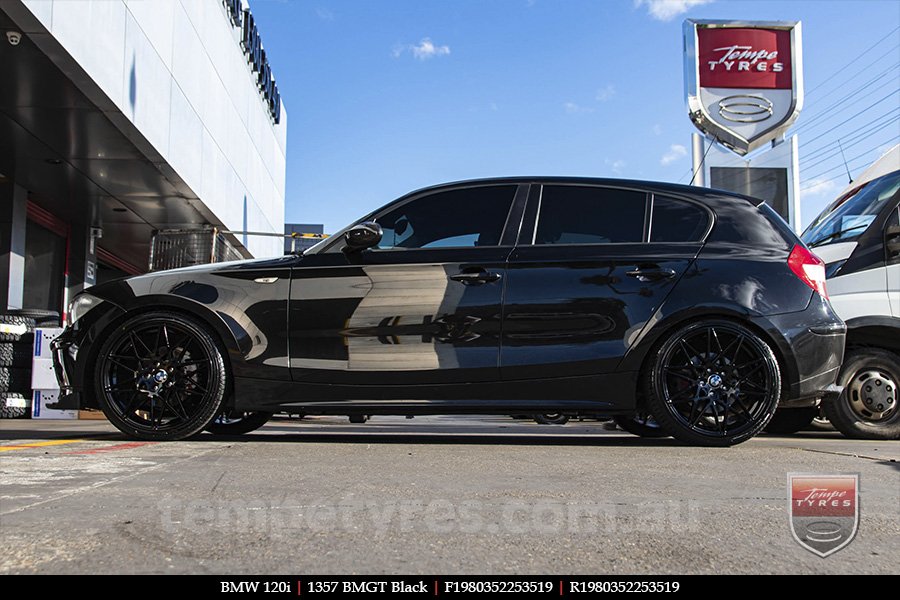 19x8.0 1357 BMGT Black on BMW 1 SERIES