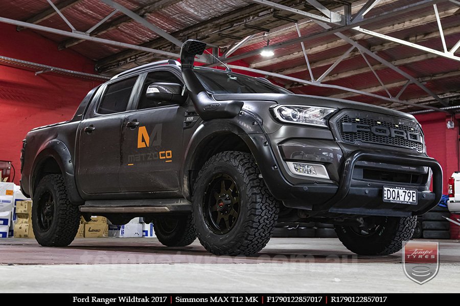 17x9.0 Simmons MAX T12 MK on FORD RANGER WILDTRAK