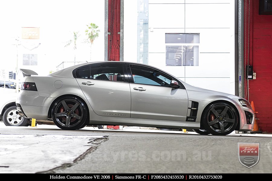 20x8.5 20x10 Simmons FR-C Hyper Dark NCT on HOLDEN COMMODORE VE