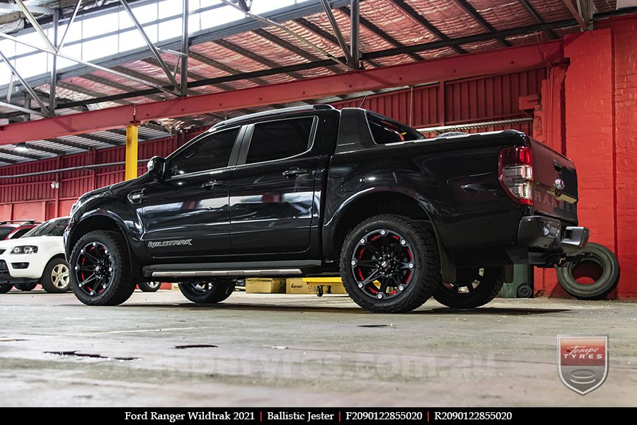 20x9.0 Ballistic Jester on FORD RANGER WILDTRAK