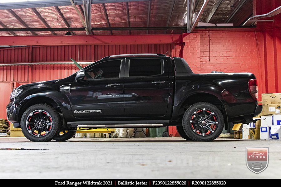 20x9.0 Ballistic Jester on FORD RANGER WILDTRAK