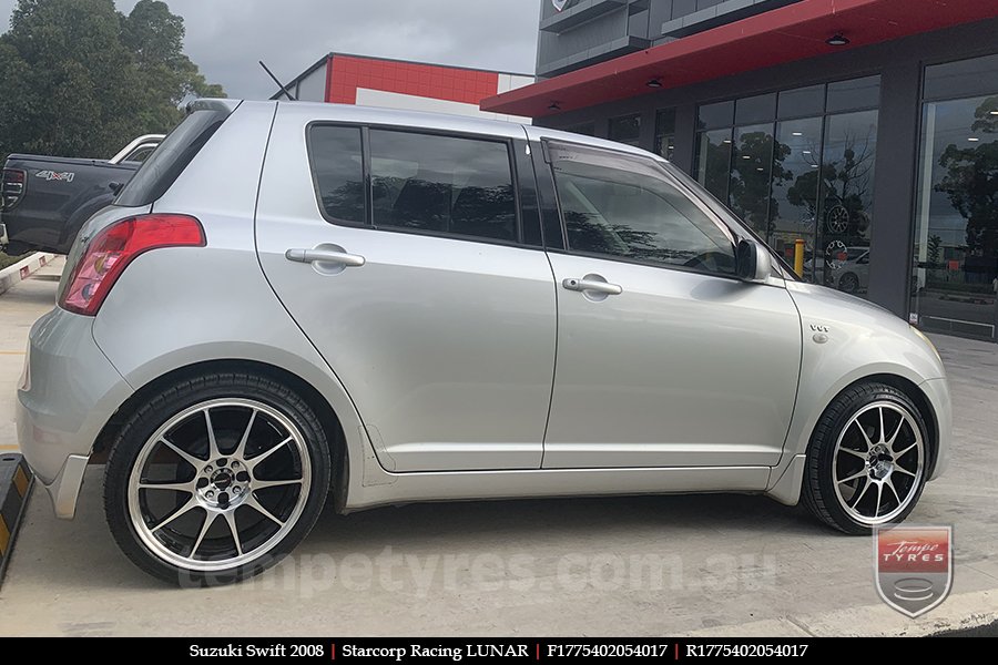 17x7.5 Starcorp Racing LUNAR on SUZUKI SWIFT