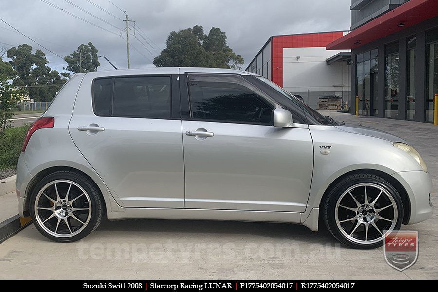 17x7.5 Starcorp Racing LUNAR on SUZUKI SWIFT