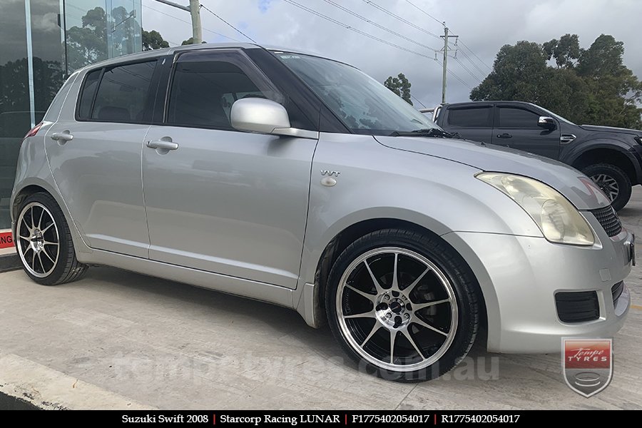 17x7.5 Starcorp Racing LUNAR on SUZUKI SWIFT