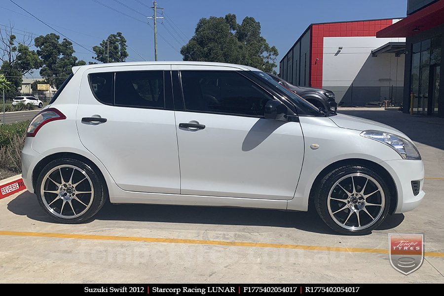 17x7.5 Starcorp Racing LUNAR on SUZUKI SWIFT