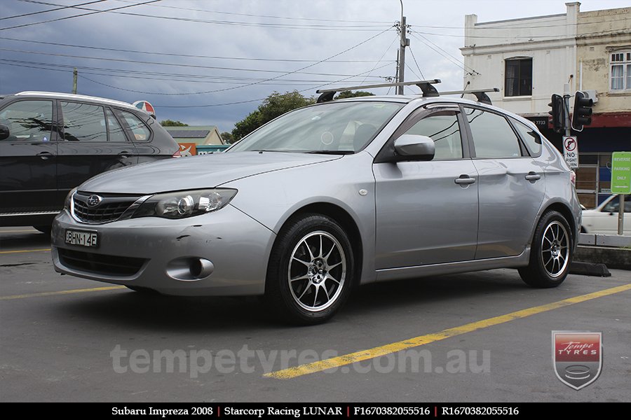 16x7.0 Starcorp Racing LUNAR on SUBARU IMPREZA