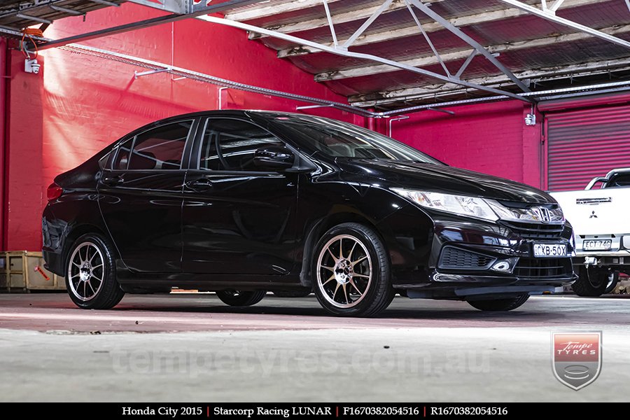 16x7.0 Starcorp Racing LUNAR on HONDA CITY