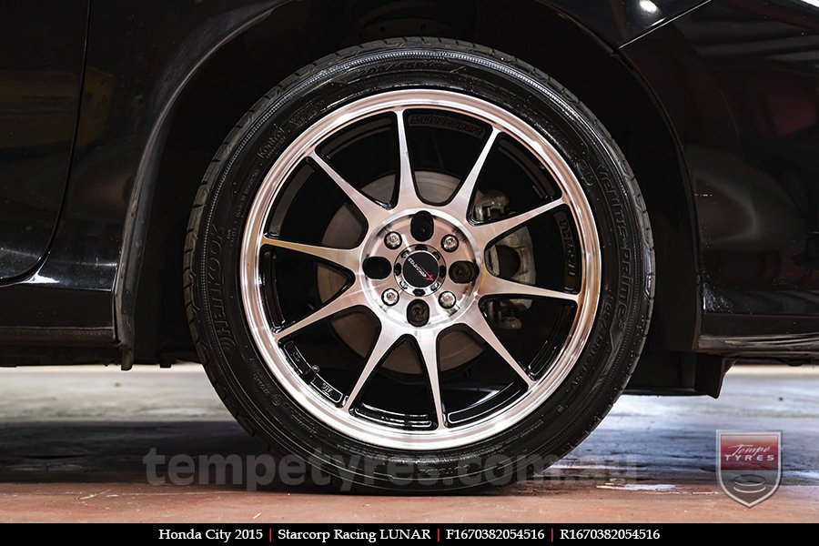 16x7.0 Starcorp Racing LUNAR on HONDA CITY