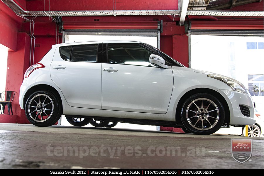 16x7.0 Starcorp Racing LUNAR on SUZUKI SWIFT