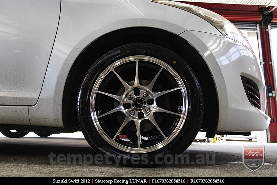 16x7.0 Starcorp Racing LUNAR on SUZUKI SWIFT