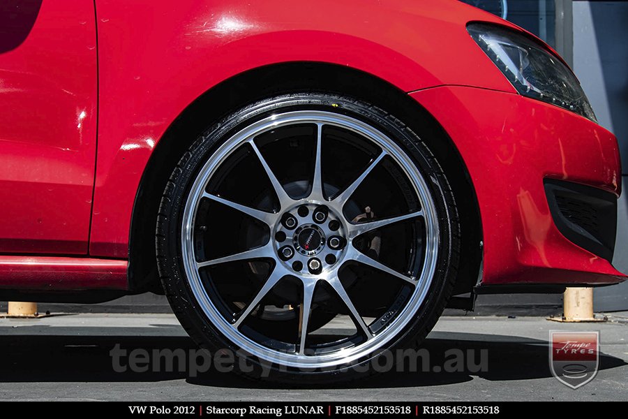 18x8.5 Starcorp Racing LUNAR on VW POLO