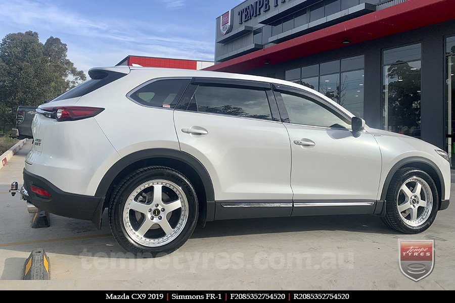 20x8.5 20x9.5 Simmons FR-1 Silver on MAZDA CX9