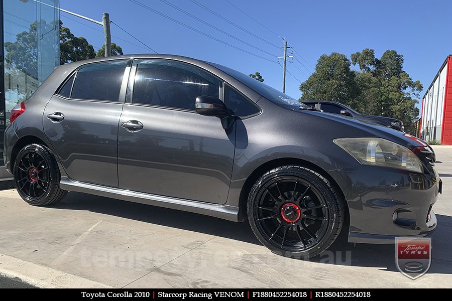 18x8.0 Starcorp Racing VENOM on TOYOTA COROLLA