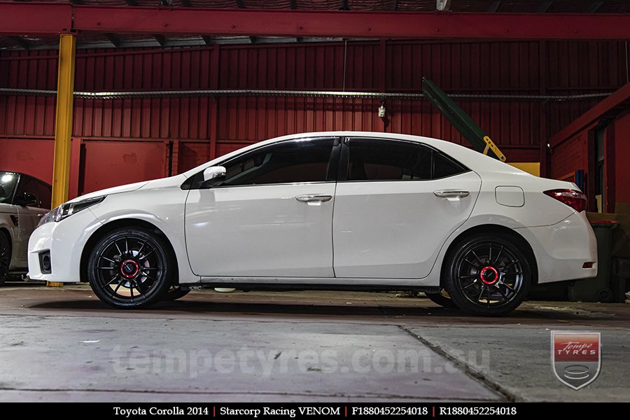 18x8.0 Starcorp Racing VENOM on TOYOTA COROLLA